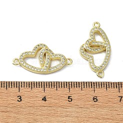 Rack Plating Brass Micro Pave Clear Cubic Zirconia Pendants&nbsp;KK-R157-04G