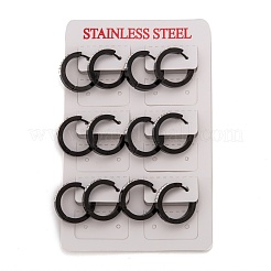 304 Stainless Steel Huggie Hoop Earrings&nbsp;EJEW-O096-19EB