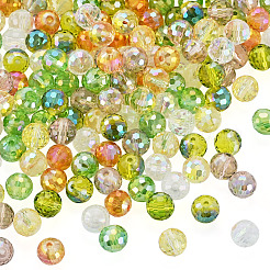 180Pcs 6 Colors Transparent Electroplate Glass Beads&nbsp;EGLA-TA0013-62