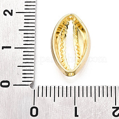 合金ビーズ  シェル形状  ゴールドカラー  16.5x10x4.5mm  穴：1.2mm&nbsp;FIND-N010-03G