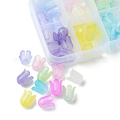 9 Colors Transparent Acrylic Beads Caps&nbsp;OACR-FS0001-72