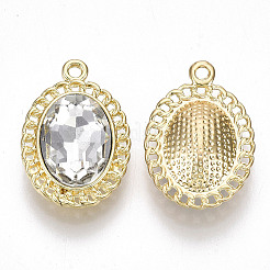 Crystal Glass Rhinestone Pendants&nbsp;PALLOY-S132-113-RS