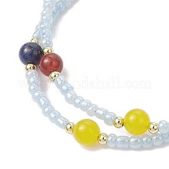 Glass Seed Multi-strand Bracelets Bracelets for Women&nbsp;BJEW-JB12039-03