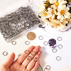 500Pcs 304 Stainless Steel Split Rings&nbsp;STAS-SP0001-66B