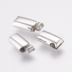 Tarnish Resistant 304 Stainless Steel Magnetic Clasps with Glue-in Ends&nbsp;STAS-F122-04P