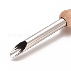 Stainless Steel and Wood Circular Clay Hole Cutters&nbsp;TOOL-WH0119-55