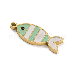 316 Surgical Stainless Steel Enamel Pendants&nbsp;STAS-M073-46G