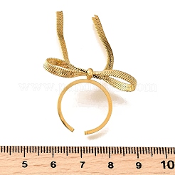304 Stainless Steel Open Cuff Rings&nbsp;LS-RJEW-R023-03G-01