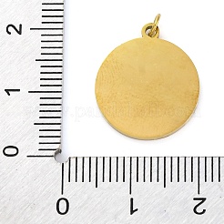 Ion Plating(IP) 304 Stainless Steel Enamel Pendants&nbsp;STAS-Z104-03G