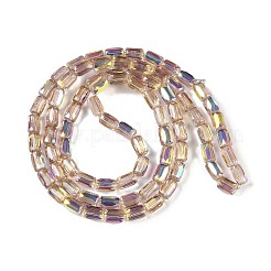 Electroplate Glass Chevron Beads Strands&nbsp;GLAA-Q101-02A-AB09