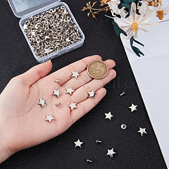 100Pcs Iron Semi-Tublar Rivet Studs&nbsp;DIY-CY0002-98P