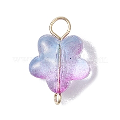 30Pcs Glass Star Connector Charms&nbsp;PALLOY-JF03139