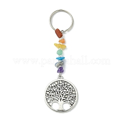 Tibetan Style Alloy Tree of Life Keychains&nbsp;KEYC-UN0001-21