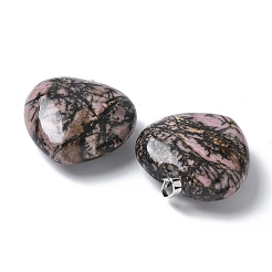 Natural Rhodonite Pendants&nbsp;G-A259-02P-06