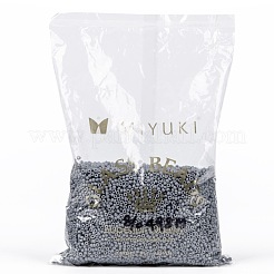 MIYUKIラウンドロカイユビーズ  日本製シードビーズ  8/0  （rr498)不透明セメントグレー  8/0  3mm  穴：1mm  約19000~20500個/ポンド&nbsp;SEED-G008-RR0498