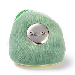 Cartoon Avocado Non Woven Fabric Brooch&nbsp;JEWB-Z001-01