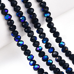 Electroplate Opaque Solid Color Glass Beads Strands&nbsp;EGLA-A034-P2mm-L22