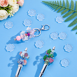 100Pcs Transparent Acrylic Cross Beads&nbsp;OACR-GA0001-34