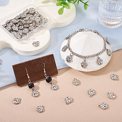 60Pcs 304 Stainless Steel Charms. Paw Print Charm&nbsp;STAS-TA0001-45