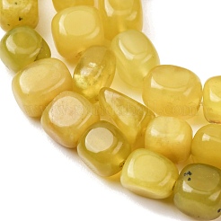 Natural Korea Olive Jade Nuggets Beads Strands&nbsp;G-T150-A02-02
