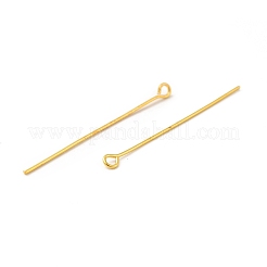 アイアン製9ピン  カドミウムフリー＆鉛フリー  ゴールドカラー  40x0.7mm  穴：2mm  約6400個/1000g&nbsp;EPG4.0cm