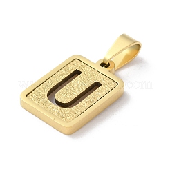304 Stainless Steel Alphabet Pendants&nbsp;STAS-S152-01G-U