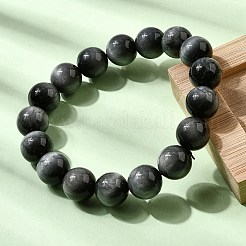 Grade AA Natural Eagle Eye Stone Round Beads Stretch Bracelets for Women&nbsp;BJEW-L712-B01-12mm