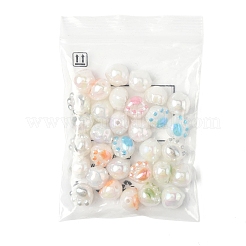 32Pcs UV Plating Acrylic Beads&nbsp;MACR-FS0002-10