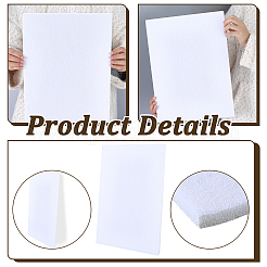 フェルトボード  長方形  ホワイト  400x300x9mm&nbsp;DIY-WH20009-868