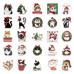 Christmas Cat PVC Waterproof Stickers&nbsp;PW-WG33E9A-01