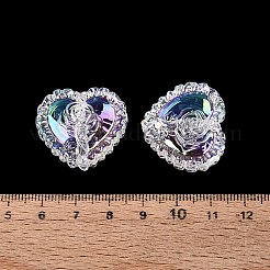 UV Plating Rainbow Iridescent Acrylic Beads&nbsp;OACR-P016-02-01