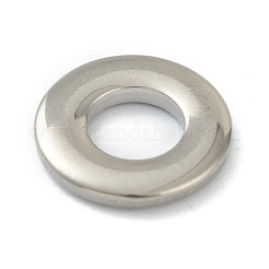変色しない304ステンレススチール製リンクリング  丸いリング  ステンレス鋼色  12x2mm  内径：6mm&nbsp;STAS-G244-36C-P