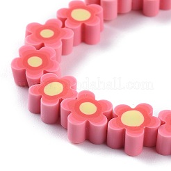 Handmade Flower Polymer Clay Beads Strands&nbsp;LS-CLAY-M003-07K