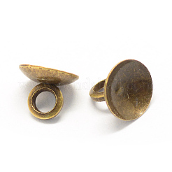 Iron Bead Cap Pendant Bails&nbsp;X-MAK-Q002-01