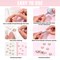 120Pcs Iron Sew on Rhinestones&nbsp;DIY-CY0002-50