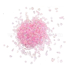 Electroplate Glass Chip Beads&nbsp;GLAA-WH0006-05B