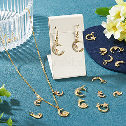 12Pcs 6 Styles Brass Micro Pave Cubic Zirconia Pendants&nbsp;KK-TA0008-69
