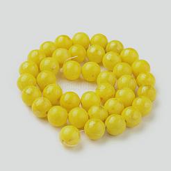 Natural Mashan Jade Beads Strands&nbsp;G-F670-A10-8mm