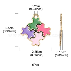 Alloy Enamel Pendants&nbsp;ENAM-YW0002-39A