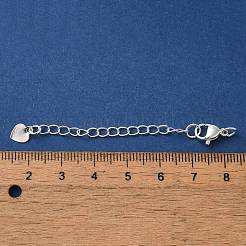 Rack Plating Brass Ends with Chain and Lobster Claw Clasps&nbsp;KK-F873-03S
