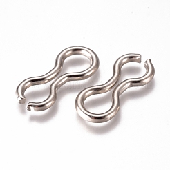 ステンレス鋼の釣りスイベルタックルアクセサリー  釣り用品用  プラチナ  21.5x10x2mm&nbsp;STAS-WH0014-56C-P