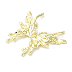 ラックメッキ合金ペンダント  カドミウムフリー＆ニッケルフリー＆鉛フリー  蝶  ゴールドカラー  50x53x4mm&nbsp;FIND-I039-047G