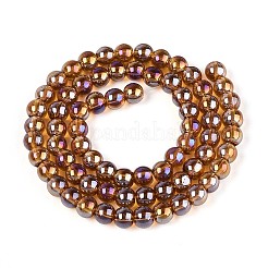 Electroplate Transparent Glass Beads Strands&nbsp;GLAA-T032-T6mm-AB23