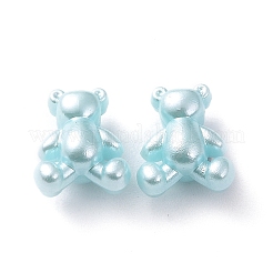 不透明なアクリルビーズ  クマ  ミックスカラー  13.5x11.5x8mm  穴：2.5mm&nbsp;X-OACR-G014-11