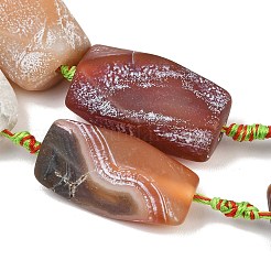 Natural Weathered Agate Beads Strands&nbsp;GG-CBA8E33-B01-02
