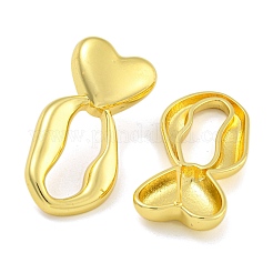 Rack Plating Heart Brass Stud Earrings&nbsp;EJEW-I313-02G