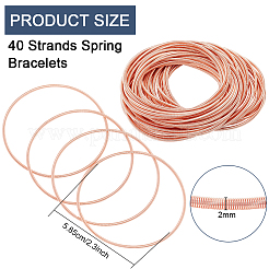 40 Strands Spring Bracelets&nbsp;TWIR-BC0001-51RG