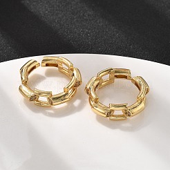Brass Micro Pave Clear Cubic Zirconia Finger Rings for Women&nbsp;RJEW-S622-10G