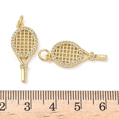 Brass Micro Pave Cubic Zirconia Pendants&nbsp;KK-D502-23A-G