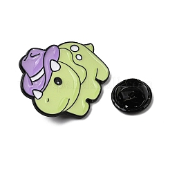 Triceratops Dinosaur with Hat Enamel Pins&nbsp;JEWB-D310-08EB-02